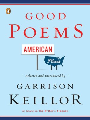 cover image of Good Poems, American Places